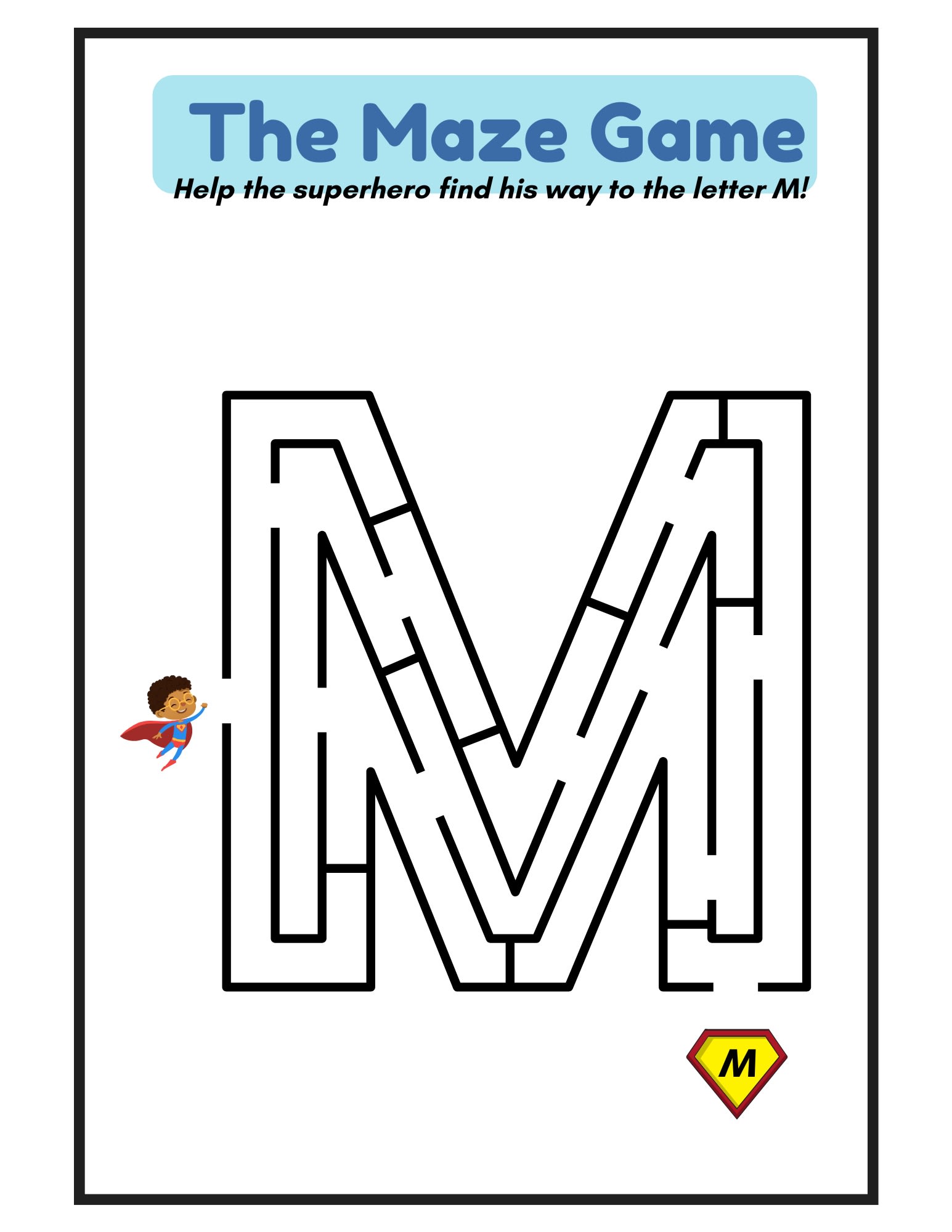 🧩🔤 Kids Activity Book – Alphabet Maze Activity | Letter Learning